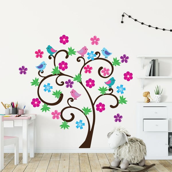 Komplet otroških stenskih nalepk Ambiance Spring Tree