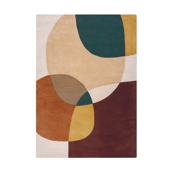 Vijolična ročno tkana volnena preproga 120x170 cm Glow Purple Multi – Flair Rugs