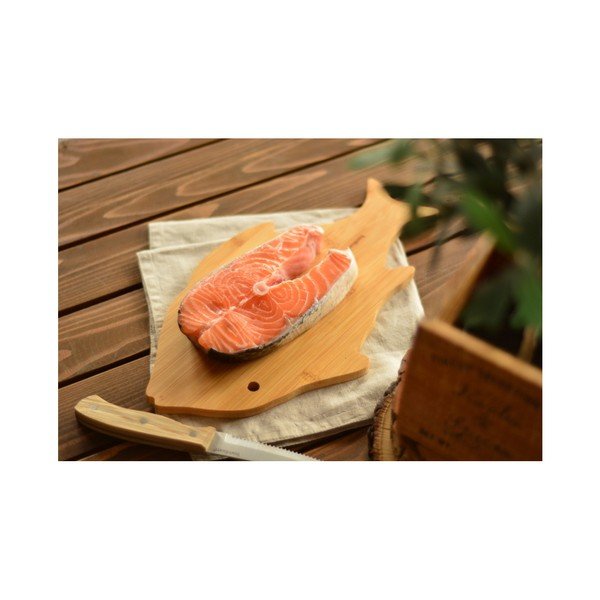 Servirni pladenj iz bambusovega lesa v obliki ribe Bambum-image-3