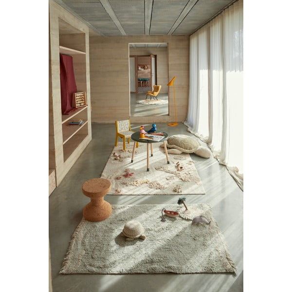 Bež bombažna otroška igralna preproga 140x200 cm Seabed – Lorena Canals-image-1