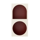 Rdeče-bela stenska polica 30x60 cm Graphia – Bloomingville