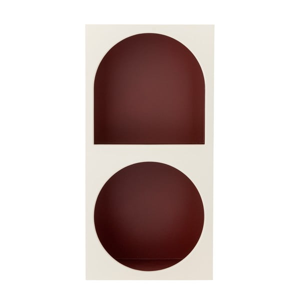 Rdeče-bela stenska polica 30x60 cm Graphia – Bloomingville