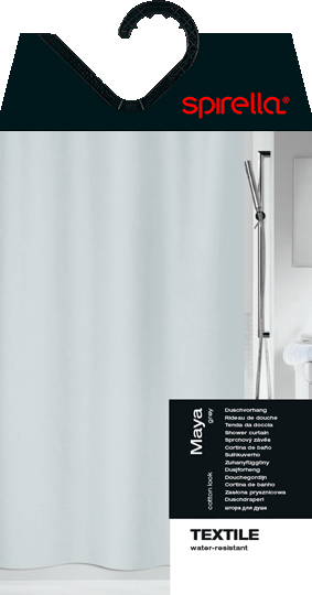 Zavesa za tuš 120x200 cm Maya – Spirella-image-1