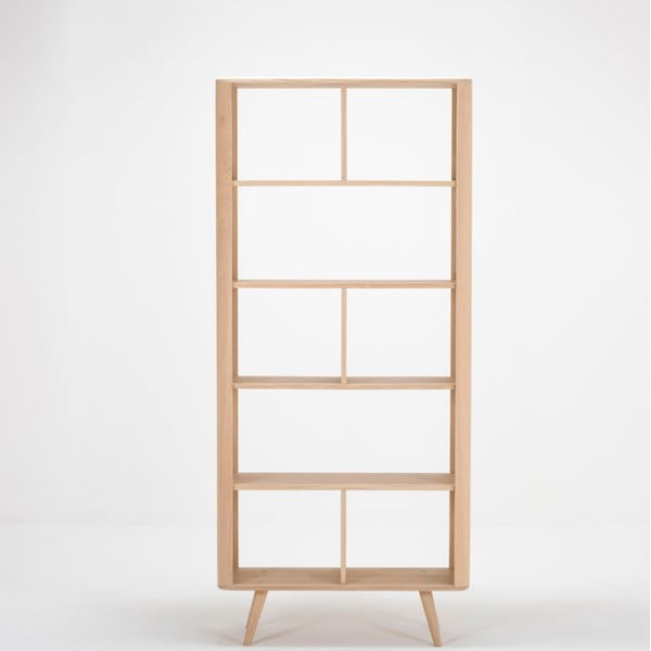 Knjižna omara iz hrastovega lesa Gazzda Ena, 90 x 35 x 200 cm-image-2