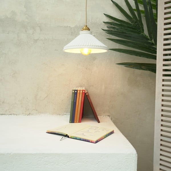 Bela viseča svetilka SULION Elena, višina 150 cm-image-1