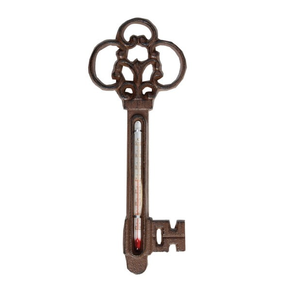 Litoželezni termometer v obliki ključa Esschert Design, višina 22,3 cm