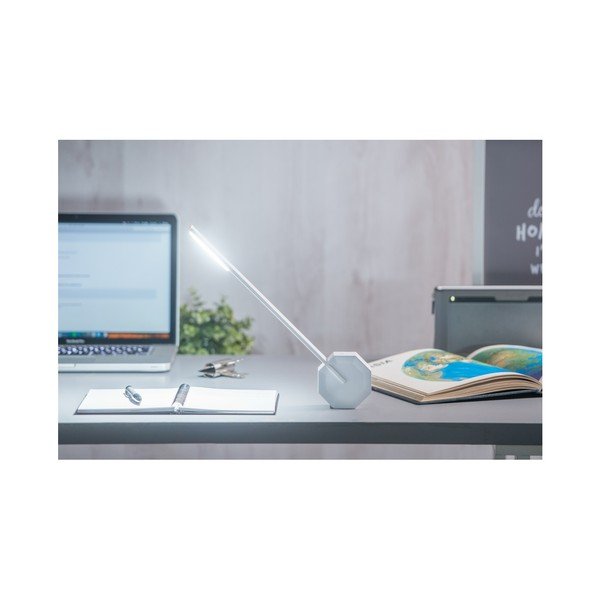 Bela LED namizna svetilka (višina 38 cm) Octagon One – Gingko-image-3