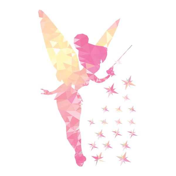 Komplet stenskih nalepk Ambiance Fairy in Shiny Stars-image-1