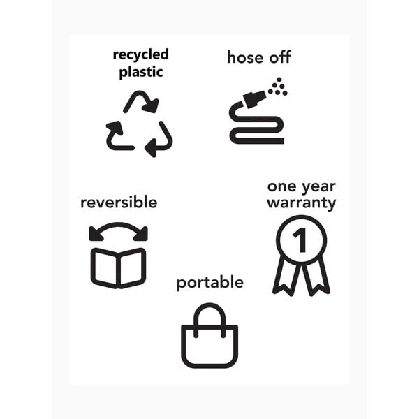 Bež-zlata dvostranska zunanja preproga iz reciklirane plastike Fab Hab Sydney, 150 x 240 cm-image-4