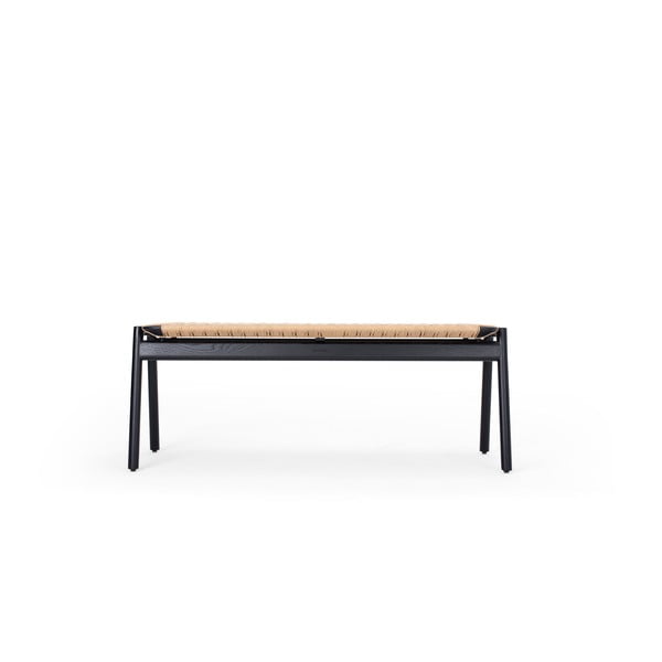 Črna/naravna klop Klupa – Gazzda-image-2