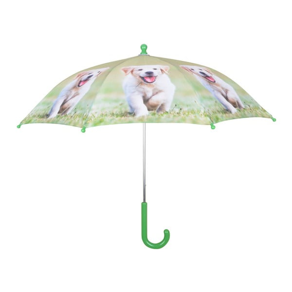 Svetlo zelen dežnik s potiskom kužka Esschert Design Animals