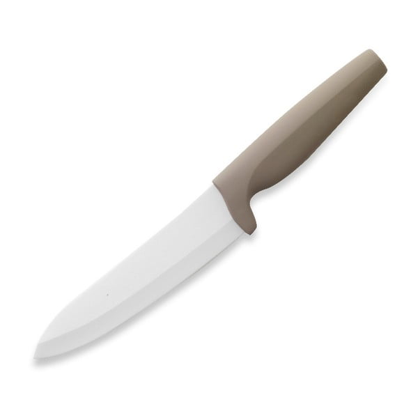 Keramični nož z rjavim ročajem Brandani Soft