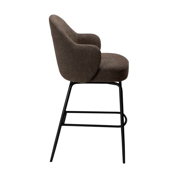 Rjav vrtljiv barski stol (višina sedeža 70 cm) Bae – DAN-FORM Denmark-image-3
