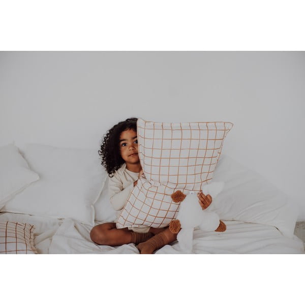 Bež komplet za zibelko Camel Check – Malomi Kids-image-3