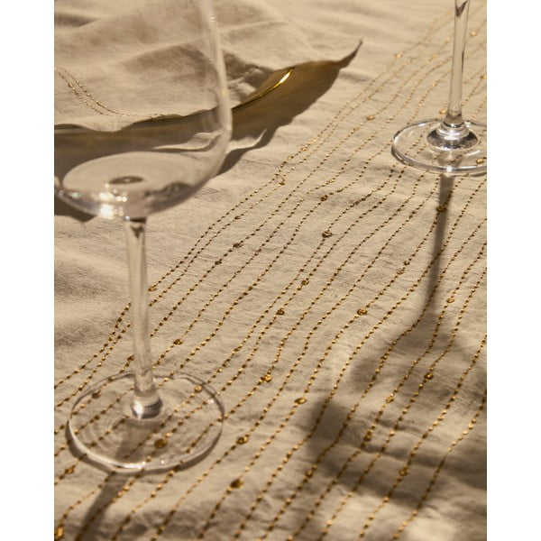 Namizni prt iz mešanice lana 150x250 cm Flia – Kave Home-image-4