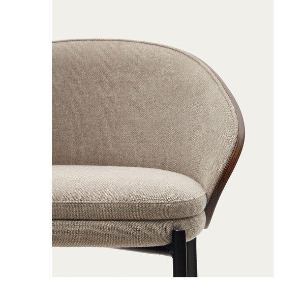 Rjav/bež barski stol (višina sedeža 65 cm) Eamy – Kave Home-image-2