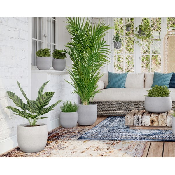 Keramičen ročno poslikan cvetlični lonec ø 20 cm Hemera – Artevasi-image-1