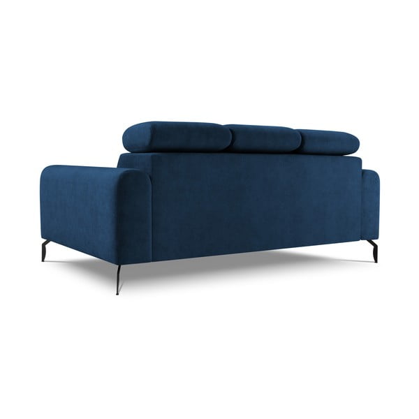 Modra žametna raztegljiva zofa Milo Casa Nico-image-4