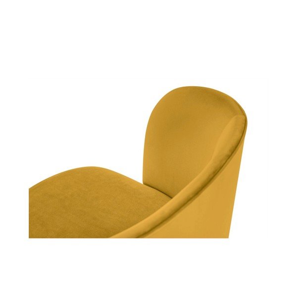 Rumen jedilni stol z žametnim oblazinjenjem Windsor & Co Sofas Aurora-image-3