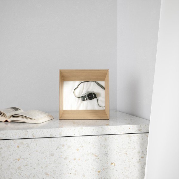 Lesen stoječ okvir v naravni barvi 20x20 cm Lookout – Umbra-image-4