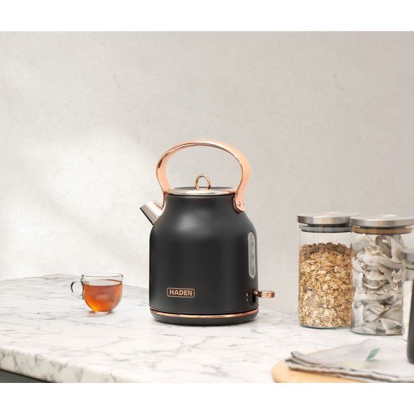 Črn grelnik vode 1,7 l Heritage – Haden-image-3