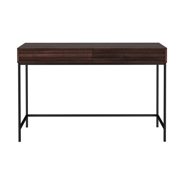 Pisalna miza z mizno ploščo v orehovem dekorju 50x120 cm Celine – Støraa-image-1