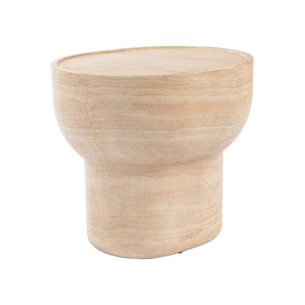 Stranska mizica v kamnitem dekorju 42x50 cm Noble – Zuiver