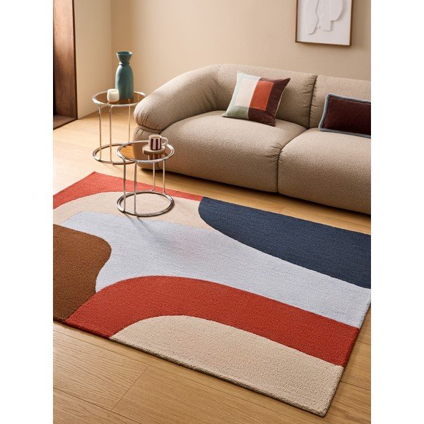 Ročno tkana volnena preproga 120x170 cm Cecil – MADE-image-1