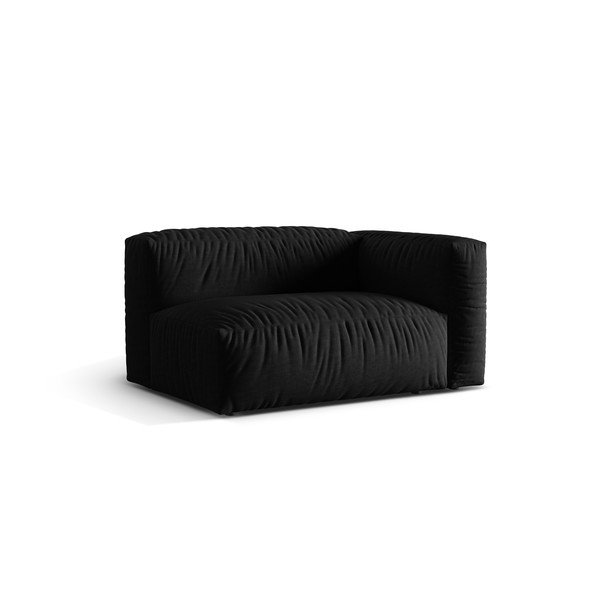 Črn modul za sedežno garnituro (desni kot) Martina – Micadoni Home-image-2
