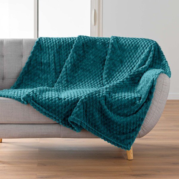 Modra odeja iz mikroflanele 125x150 cm Mini Frosty – douceur d'intérieur-image-1