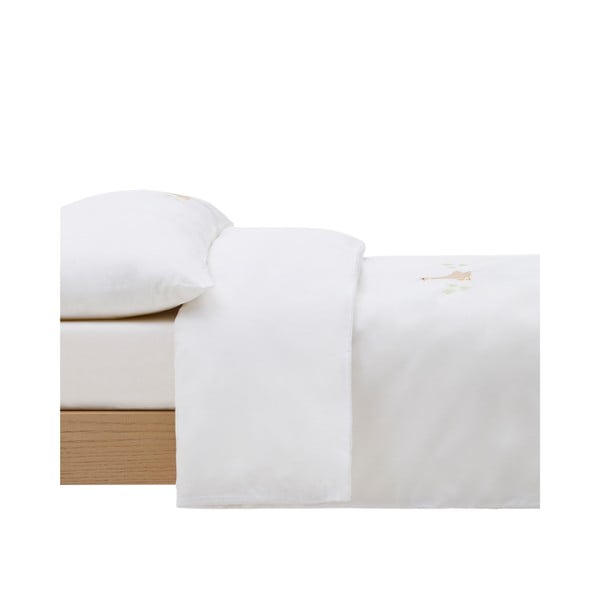 Bela otroška posteljnina za otroško posteljico iz bombažnega perkala 70x140 cm Milu – Kave Home