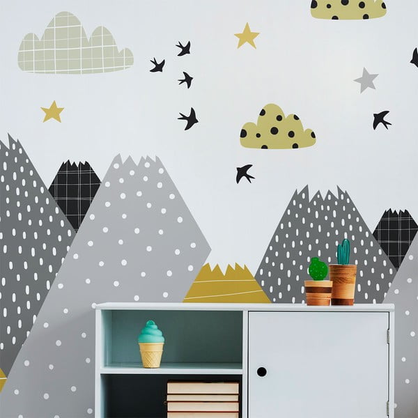 Stenska nalepka Ambiance Giant Kid Sticker Scandinavian Mountains Henrika-image-4