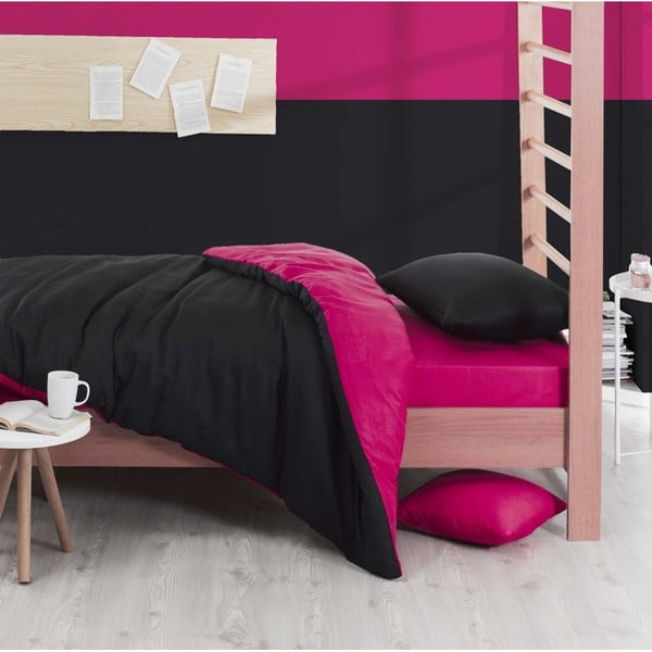 Posteljno perilo z rjuho za eno enojno posteljo Reterro Munica, 160 x 220 cm