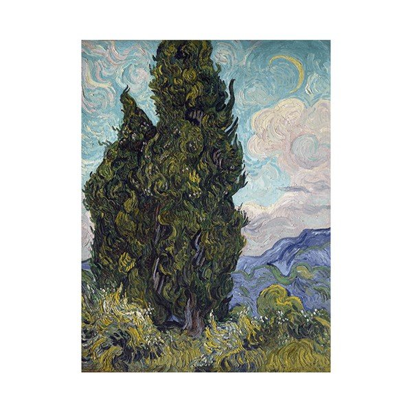 Slika Vincenta van Gogha, Ciprese, 50x40 cm