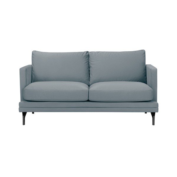 Siva zofa z naslonom za noge v črni barvi Windsor & Co Sofas Jupiter