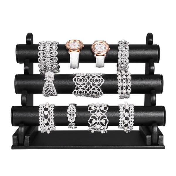 Črno držalo za zapestnico s 3 nadstropji Songmics-image-2