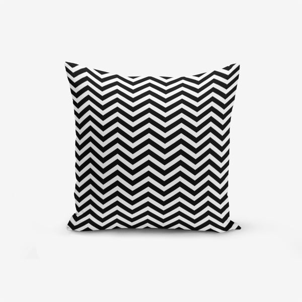 Črno-bela prevleka za okrasno blazino Minimalist Cushion Covers Stardust, 45 x 45 cm