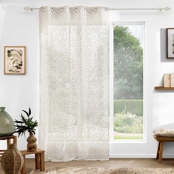 Zlato-bež prosojna zavesa 140x240 cm Maissa – douceur d'intérieur-image-4