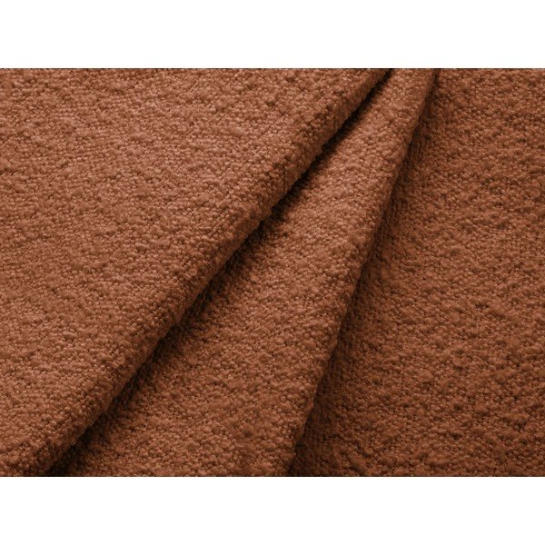 Rjav tabure iz tkanine bouclé Molino – Micadoni Home-image-3