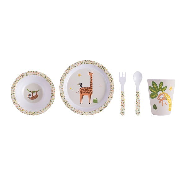 Otroški jedilni set 5 kos Jungle - Ladelle