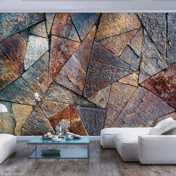 Tapeta velikega formata Artgeist Colourful Pavement Tiles, 400 x 280 cm-image-1