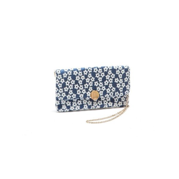 Modra torbica Roberta M Clutch-image-2