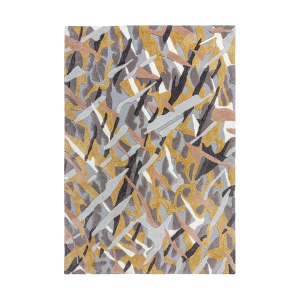Sivo-rumena preproga Flair Rugs Bark, 160 x 230 cm