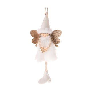 Bel viseči tekstilni angel Dakls