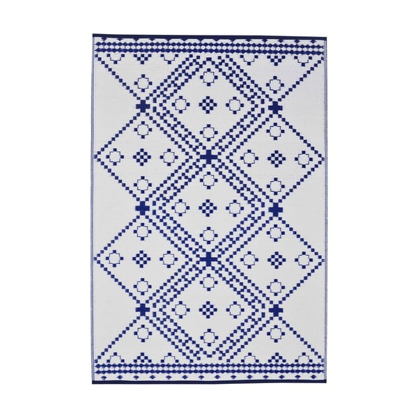 Modra-bela zunanja preproga Green Decore Amber, 120 x 180 cm-image-2