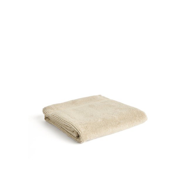 Bež frotirna bombažna brisača 70x140 cm Olvira – Kave Home