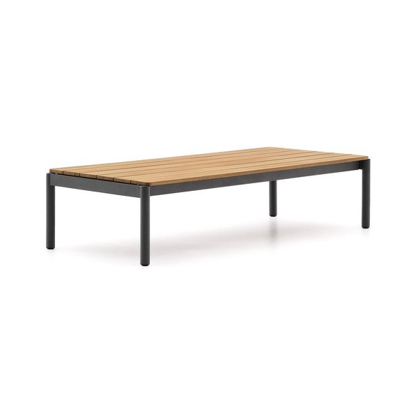 Vrtna klubska mizica iz masivnega tika 63x149 cm Sorells – Kave Home
