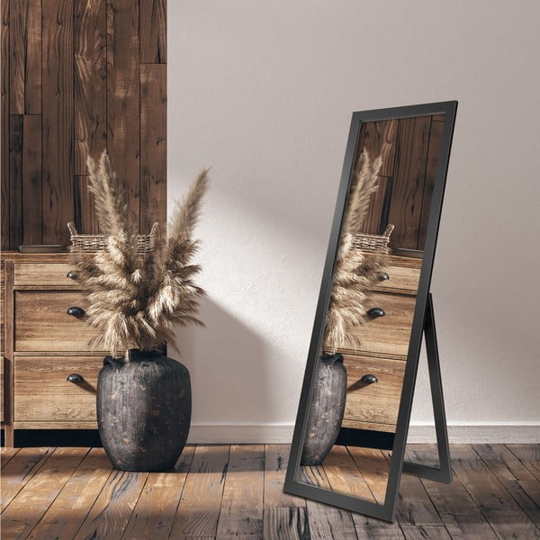 Talno ogledalo v črnem okvirju Styler Sicilia, 46 x 146 cm-image-1