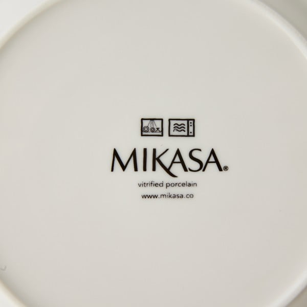 Krožnik iz belega porcelana Mikasa Ridget, ø 22 cm-image-3