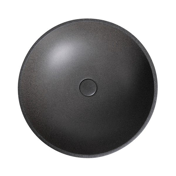 Temno siv betonski okrogel umivalnik ø 44 cm Turf – Sapho-image-2